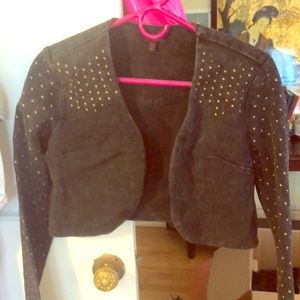 Mid cut dusty black grey jacket thing